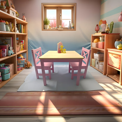 Toddler Chairs 2Pack for Kids,Modern Wooden Furniture with Irish Designer for 2-8 Years